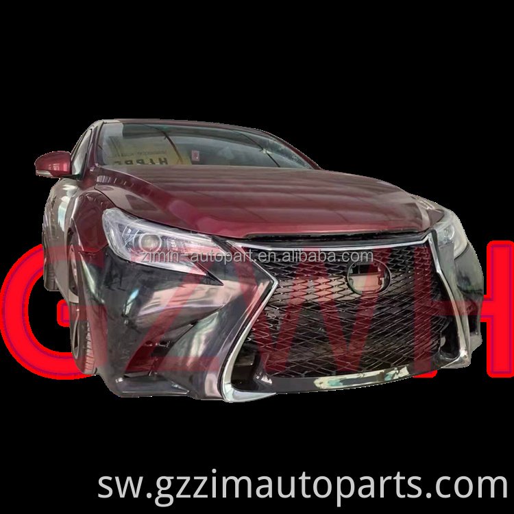Vifaa vya Gari Kuboresha Facelift Front Bumper Bodykit Kwa mabadiliko ya Reiz kuwa GS250